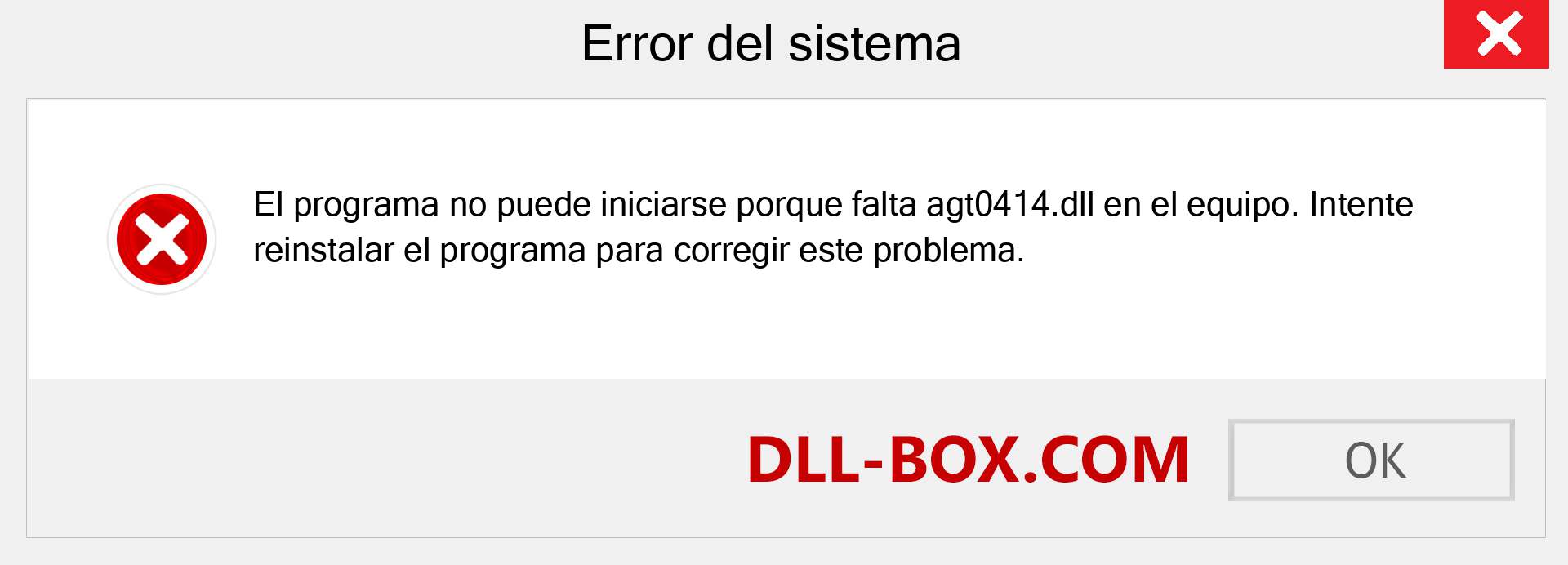 ¿Falta el archivo agt0414.dll ?. Descargar para Windows 7, 8, 10 - Corregir agt0414 dll Missing Error en Windows, fotos, imágenes